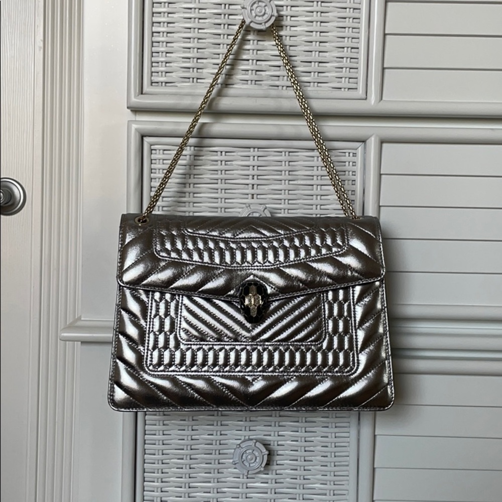 Bulagri Silver Serpent Handbag